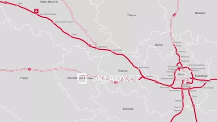 Pronájem skladu 26 650 m², Velké Meziříčí