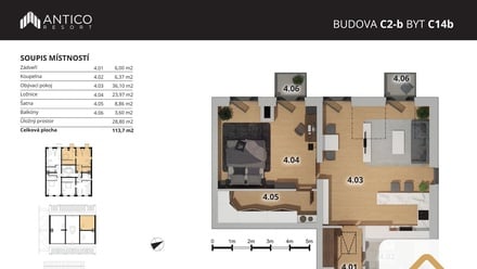 Prodej bytu 2+kk 81 m², Český Brod