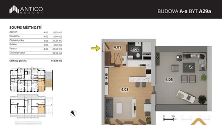 Prodej bytu 1+kk 46 m², Český Brod