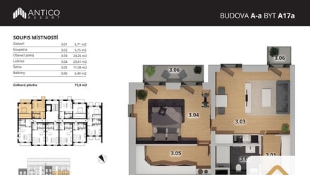 Prodej bytu 2+kk 67 m², Český Brod