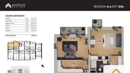 Prodej bytu 2+kk 68 m², Český Brod