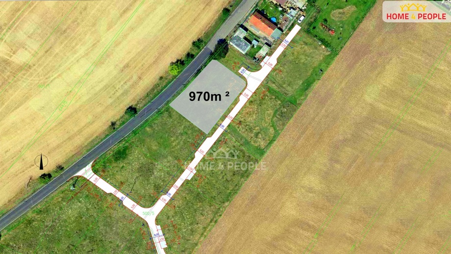 Prodej stavebního pozemku 970 m², Břežany I