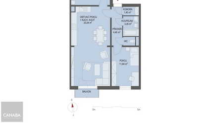 Prodej bytu 3+kk 68 m², Nehvizdy