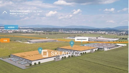 Pronájem skladu 1 454 m², Košice-Barca, Slovensko