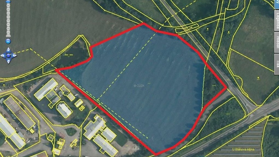 Prodej pozemky pro komerční výstavbu, 42 414 m² - Kájov