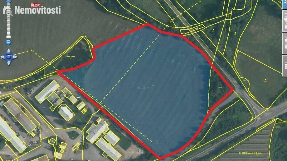 Prodej komerčního pozemku 42 414 m², Kájov