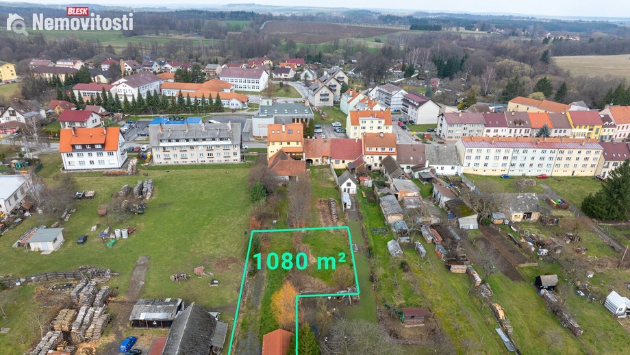 Prodej stavebního pozemku 1 080 m², Horní Stropnice