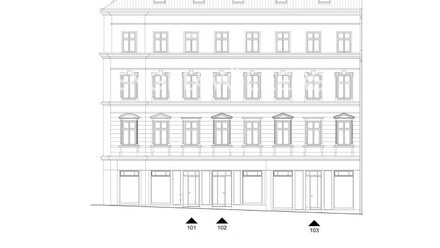 Pronájem obchodního prostoru 126 m², Praha - Košíře