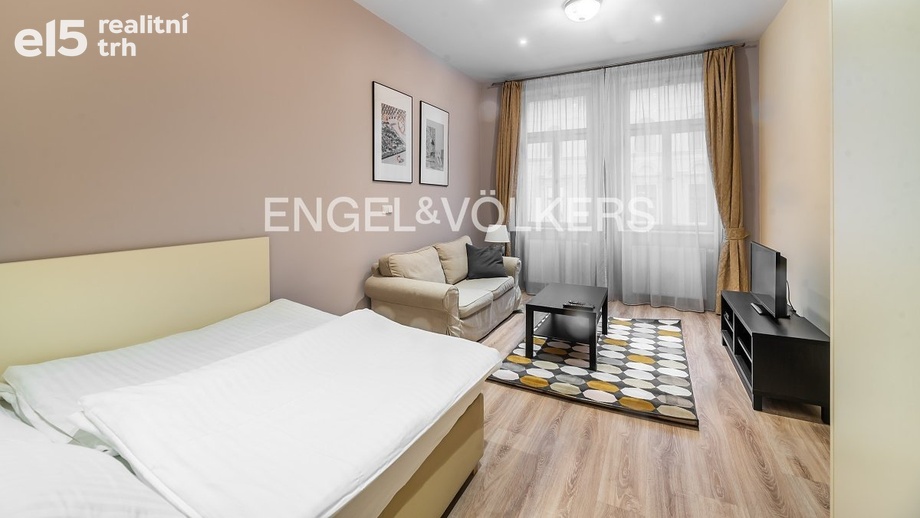 Pronájem byty 1+kk, 40 m² - Praha - Vinohrady