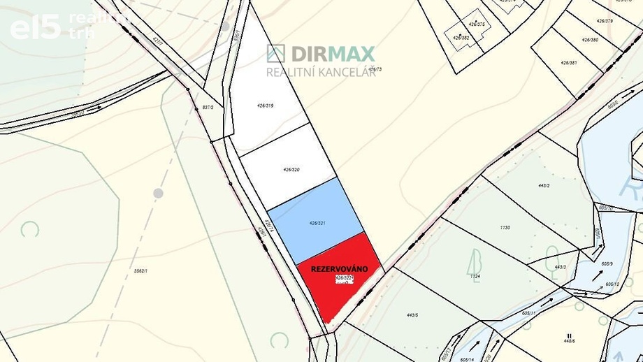 Prodej stavebního pozemku 902 m², Plzeň - Lhota u Dobřan