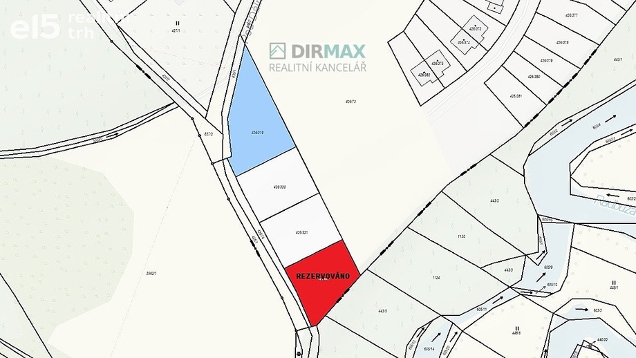 Prodej stavebního pozemku 1 250 m², Plzeň - Lhota u Dobřan