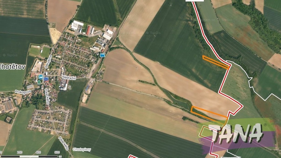 Prodej sadu / vinice 34 166 m², Chotětov