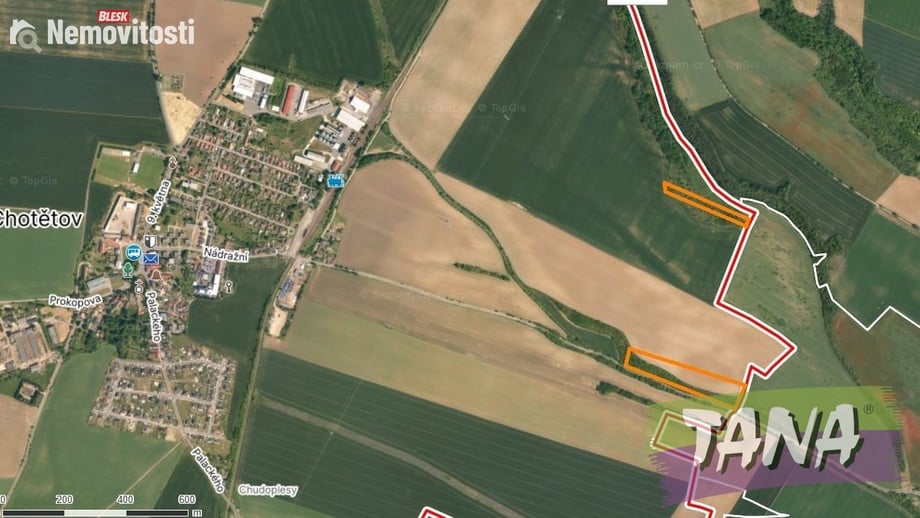 Prodej sadu / vinice 34 166 m², Chotětov