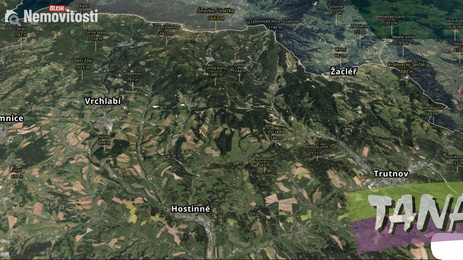 Prodej nemovitosti pro ubytování 2 000 m², Prosečné