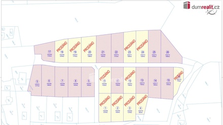 Prodej stavebního pozemku 1 312 m², Tři Sekery