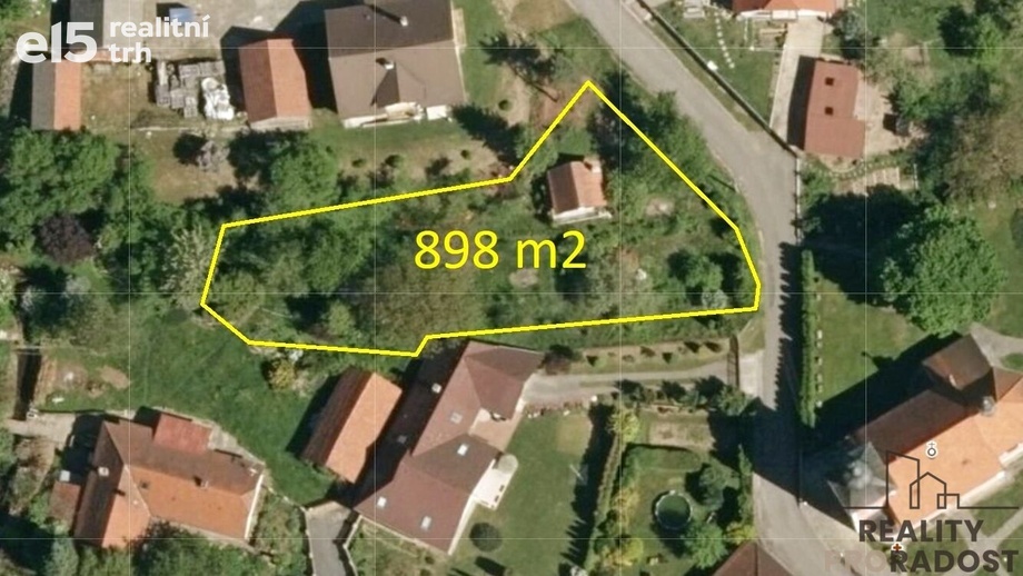Prodej pozemky pro bydlení, 898 m² - Horní Lhota u Luhačovic