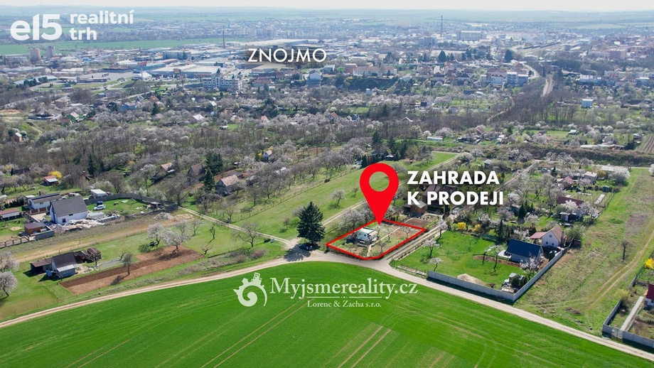 Prodej pozemky - zahrady, 561 m² - Znojmo
