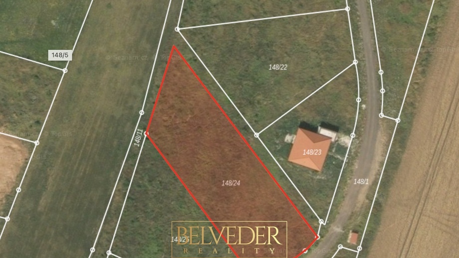 Prodej stavebního pozemku 1 783 m², Modlany - Kvítkov
