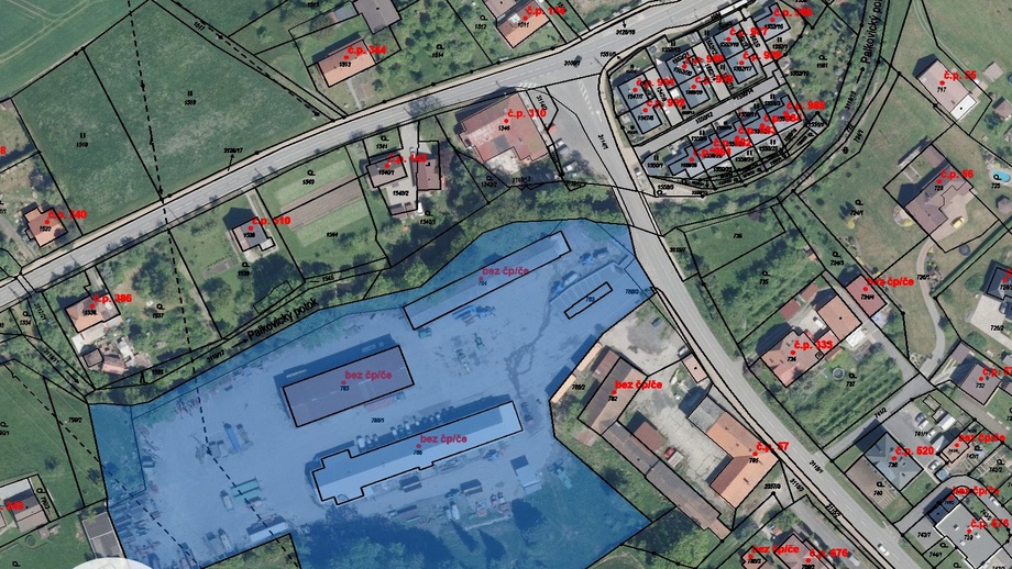 Prodej komerční nemovitosti 19 500 m², Palkovice
