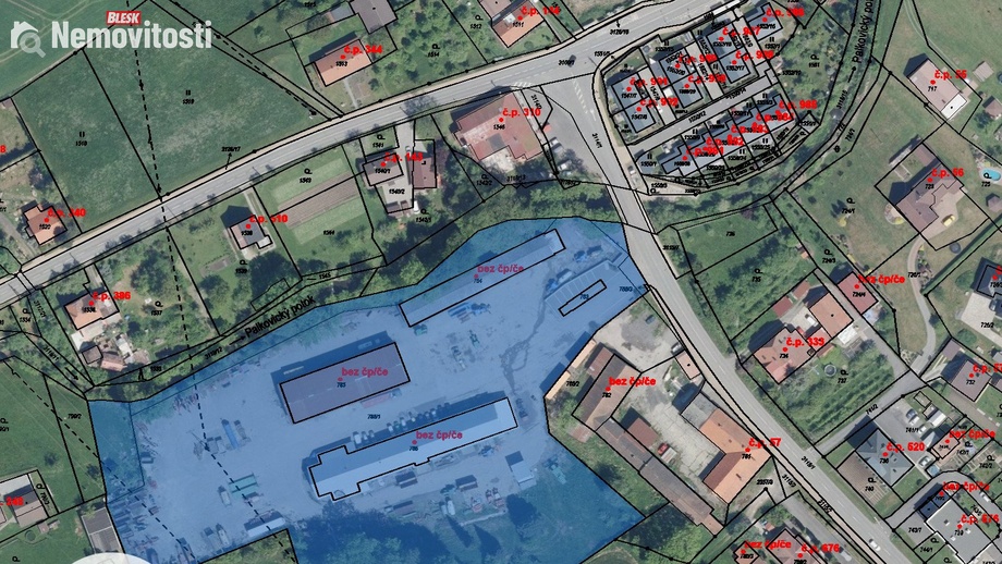 Prodej komerční nemovitosti 19 500 m², Palkovice