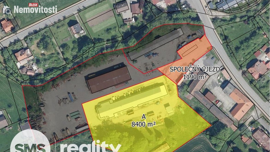 Prodej komerční nemovitosti 8 400 m², Palkovice