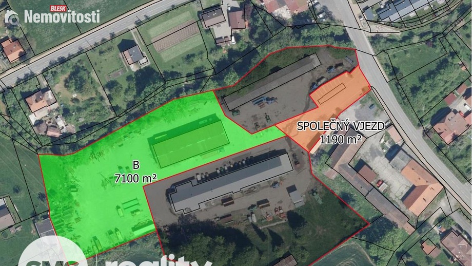 Prodej komerční nemovitosti 7 100 m², Palkovice