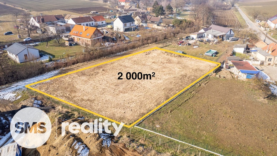 Prodej stavebního pozemku 2 000 m², Kubšice