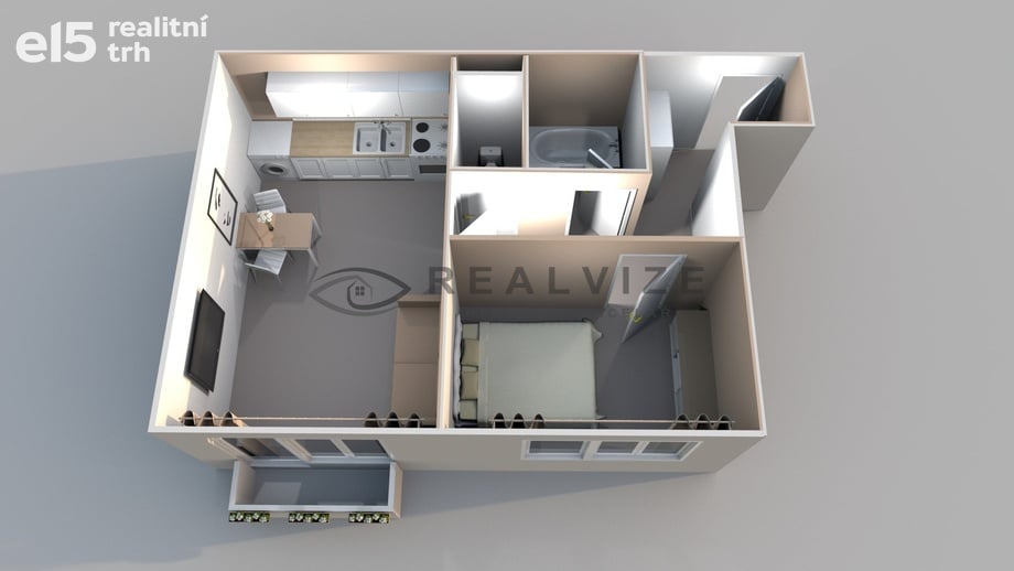 Prodej byty 2+kk, 44 m² - České Budějovice 2