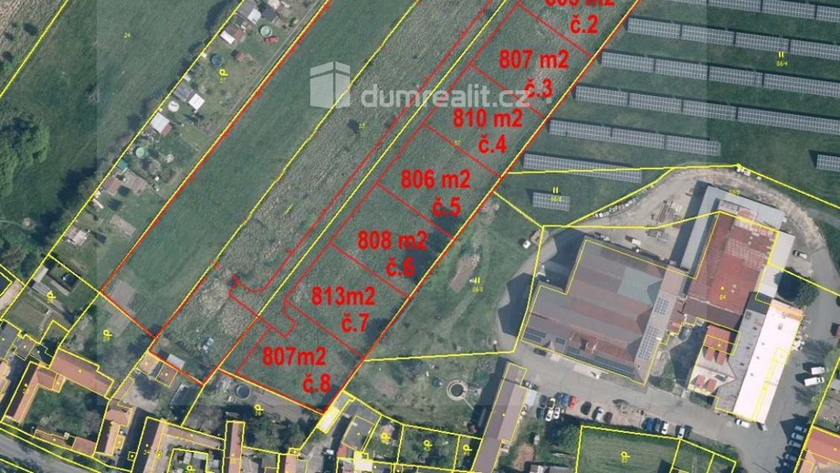 Prodej stavebního pozemku 802 m², Velký Borek