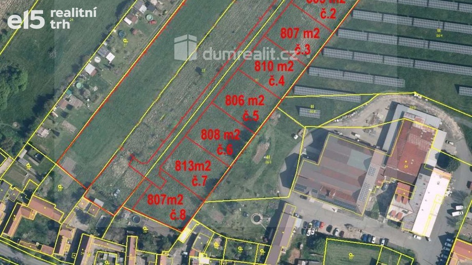 Prodej stavebního pozemku 802 m², Velký Borek