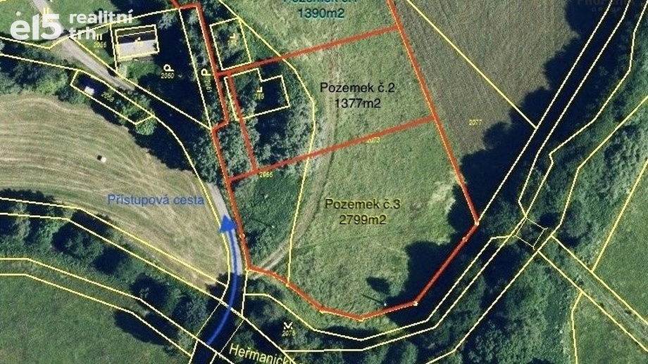 Prodej stavebního pozemku 5 797 m², Králíky - Prostřední Lipka