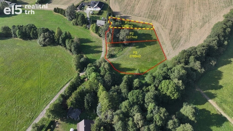 Prodej pozemky pro bydlení, 1 390 m² - Králíky - Prostřední Lipka
