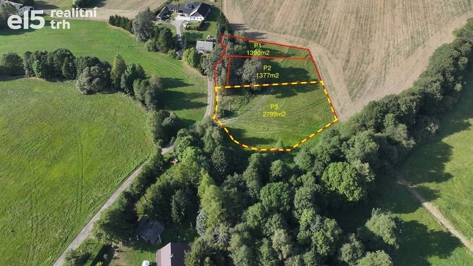 Prodej pozemky pro bydlení, 2 799 m² - Králíky - Prostřední Lipka