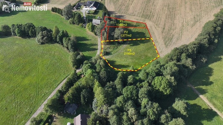 Prodej stavebního pozemku 2 799 m², Králíky - Prostřední Lipka
