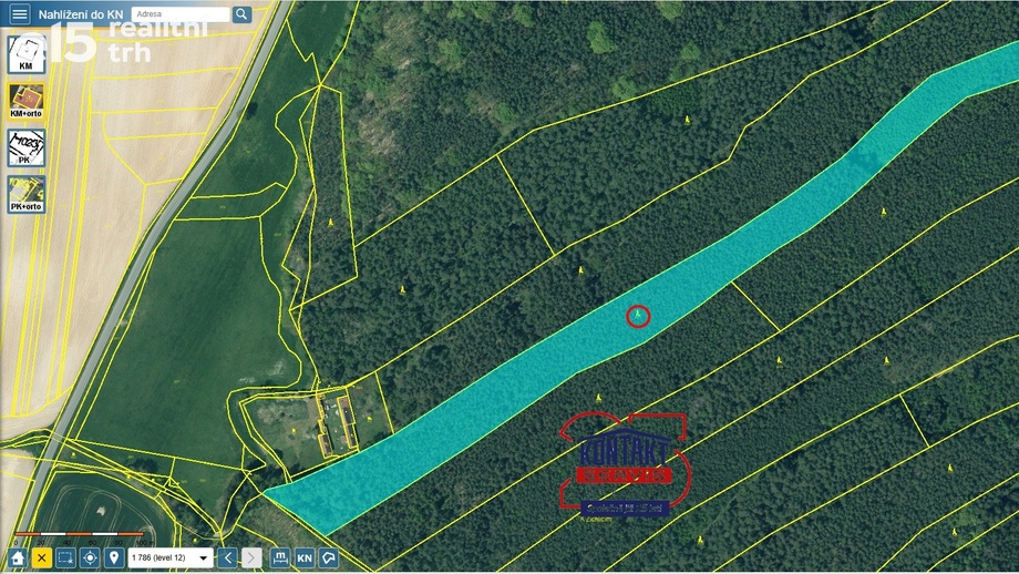 Prodej lesy, 46 703 m² - Zruč-Senec
