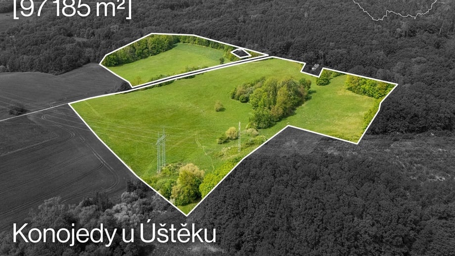 Prodej pole 97 185 m², Úštěk - Konojedy