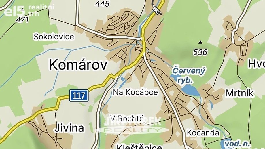 Pronájem sklady, 500 m² - Komárov