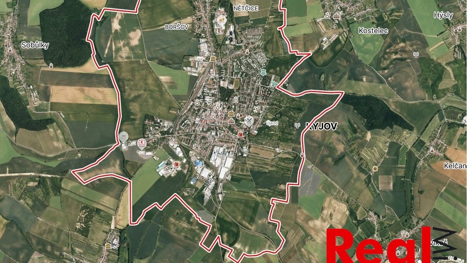 Prodej stavebního pozemku 49 606 m², Kyjov