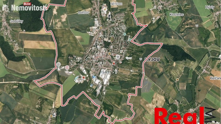 Prodej stavebního pozemku 49 606 m², Kyjov