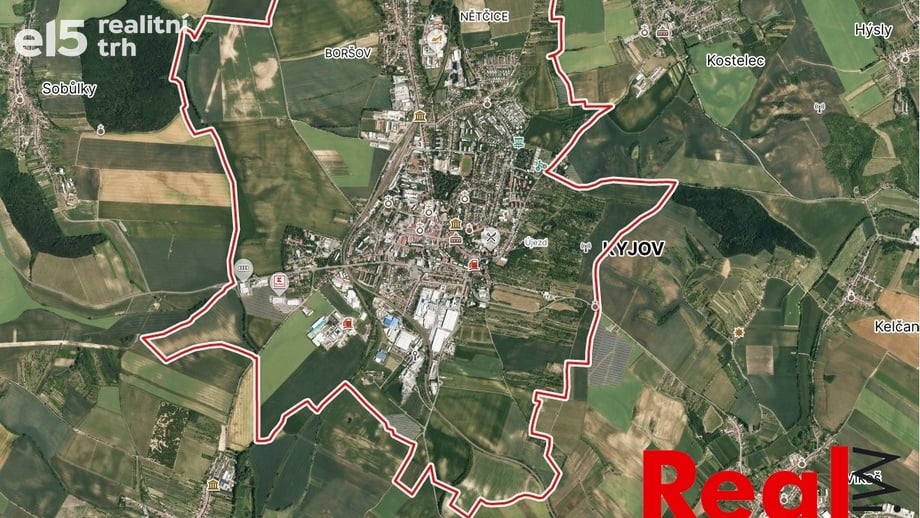 Prodej stavebního pozemku 49 606 m², Kyjov