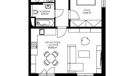Prodej bytu 2+kk 54 m², Praha 10