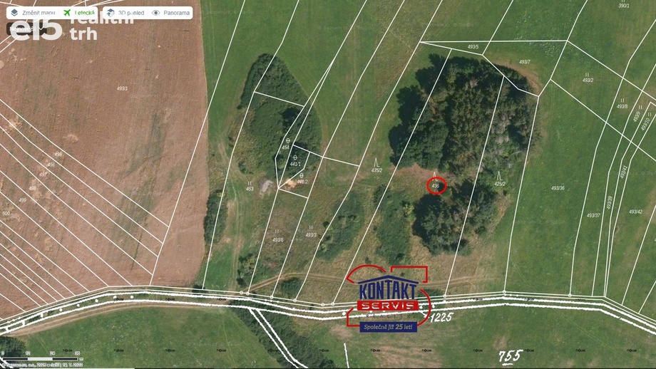 Prodej lesy, 4 885 m² - Srby
