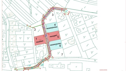 Prodej stavebního pozemku 1 094 m², Loukov