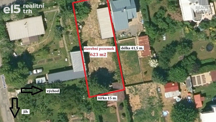 Prodej pozemky pro bydlení, 623 m² - Úvaly