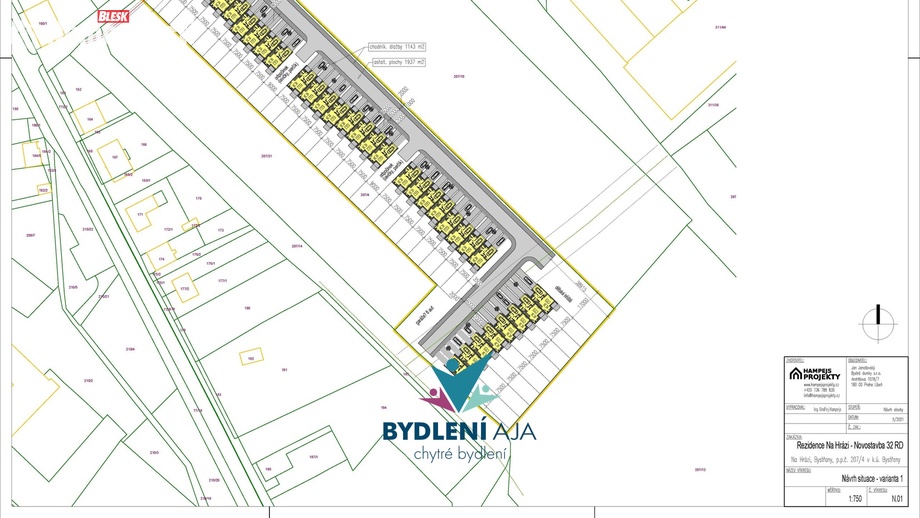 Prodej stavebního pozemku 16 000 m², Bystřany