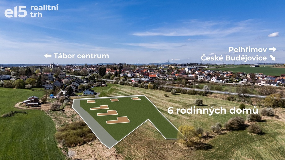 Prodej pozemky pro bydlení, 9 644 m² - Tábor - Měšice
