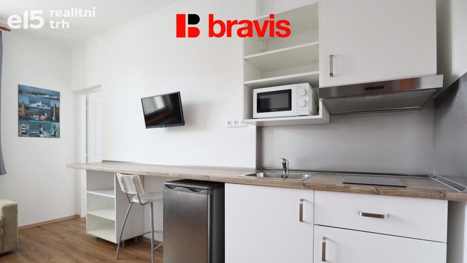 Pronájem byty 1+kk, 17 m² - Popůvky