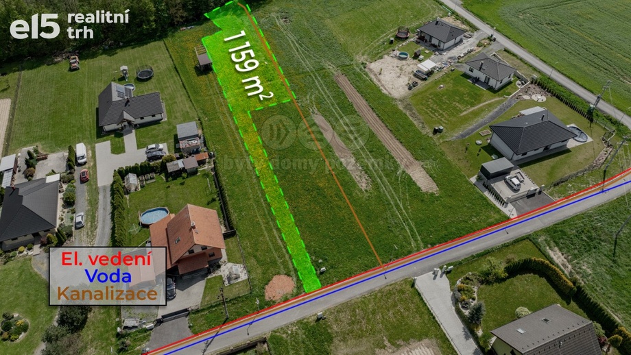 Prodej pozemky pro bydlení, 1 196 m² - Branky