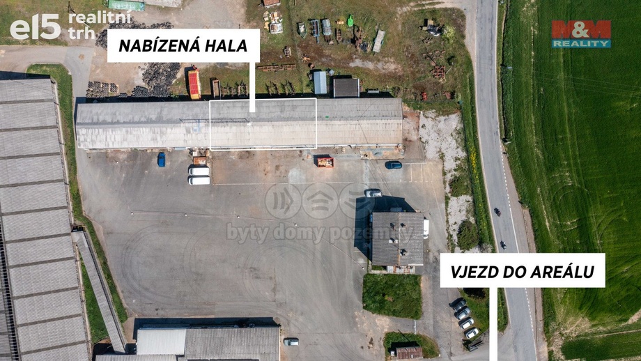Pronájem sklady, 346 m² - Osek