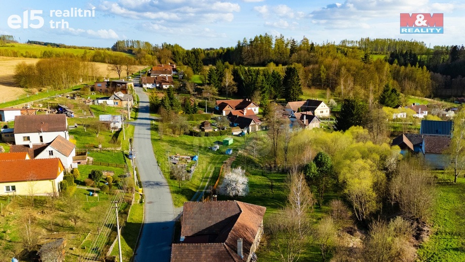 Prodej pozemky - trvalý travní porost, 1 278 m² - Skřípov